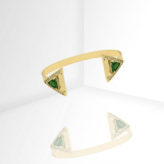 Luminous Triangles Gold Bracelet