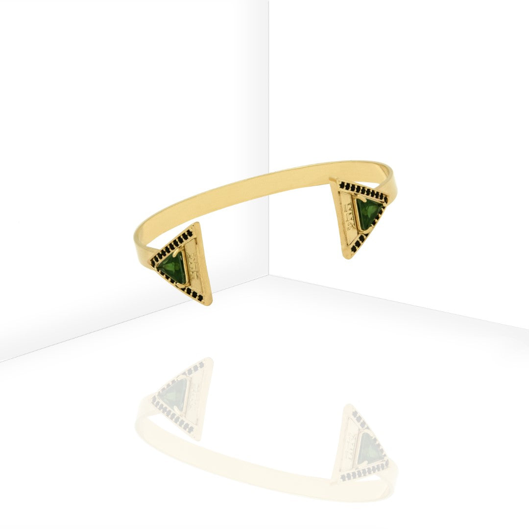 Luminous Triangles Gold Bracelet