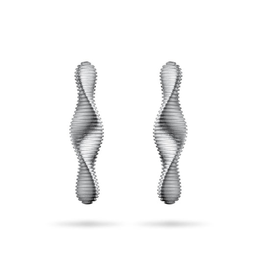 Brinco Waves Ródio Branco