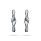 Waves Earring White Rhodium