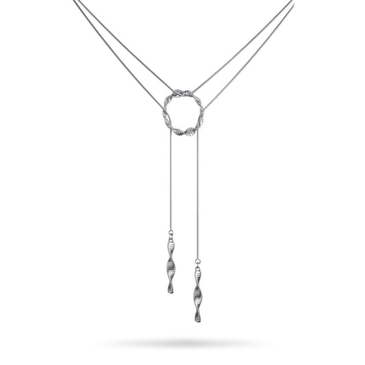 Colar High Waves Ródio Branco