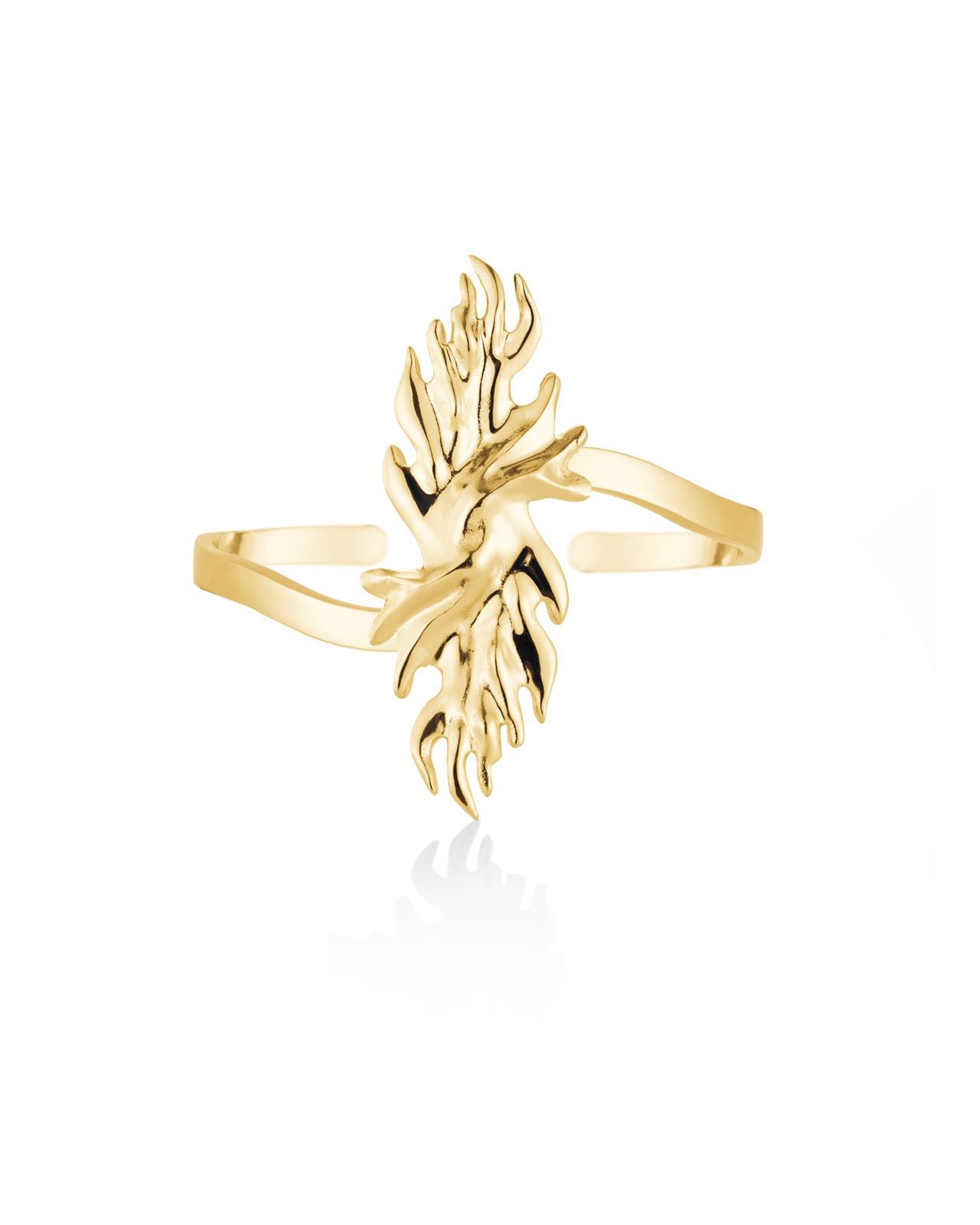 Fire Flame Bracelet Gold 