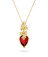 Fire Flame Necklace Gold 