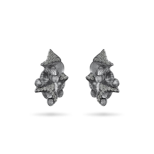 Balance Earring Black Rhodium