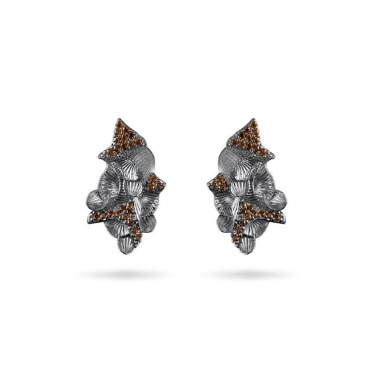 Balance Earring Black Rhodium