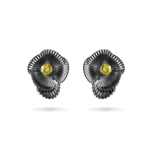 Cult Earring Black Rhodium