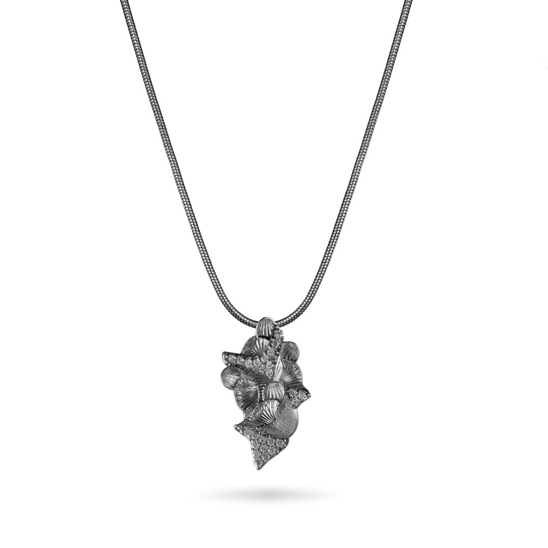 Balance Necklace Black Rhodium